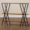 Baxton Studio Norton Walnut Wood and Black Finished Metal Console Table 171-10682 - alternate 6
